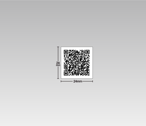 QRコードシール（コードのみ） 24×24