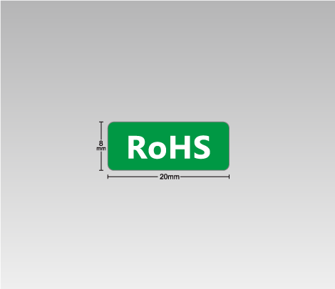 アートタック　RoHSマーク シール 20×8 グリーン