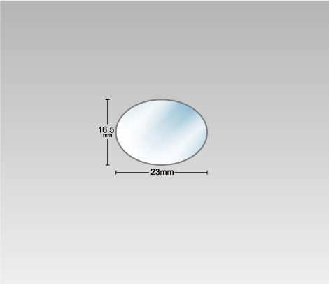 封緘シール 透明楕円23×16.5（テスト）