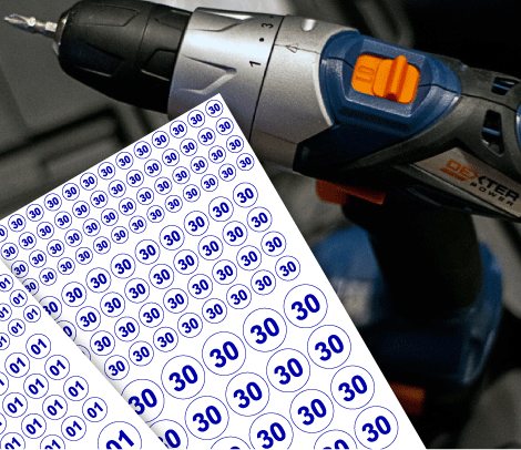 工具管理用数字シール