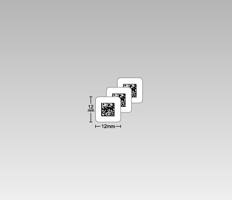データマトリックス（DataMatrix）ナンバリングシール 12×12 アート（QRコードのみ）