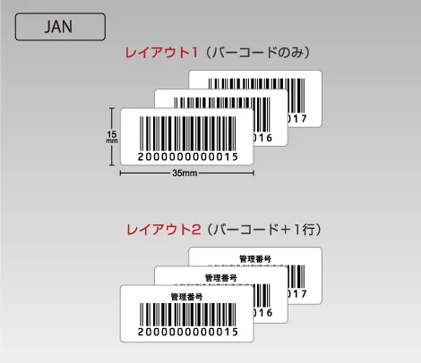 格安JAN ナンバリングシール 35×15 アート