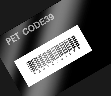 CODE39 ナンバリング会員カード 86×54 PET
