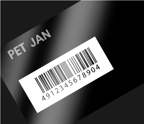 JAN ナンバリング会員カード 86×54 PET