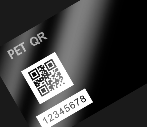 QR ナンバリング会員カード 86×54 PET