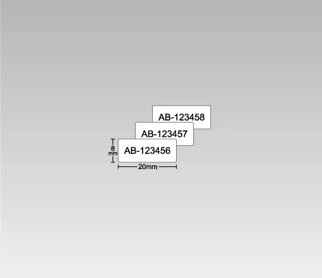 格安シリアルナンバーシール 20×8 アート