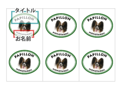 文字の説明