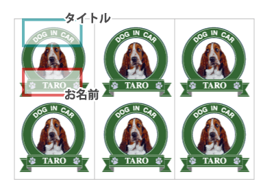 文字の説明